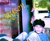 Jayson strikes a pose for the webcam :)